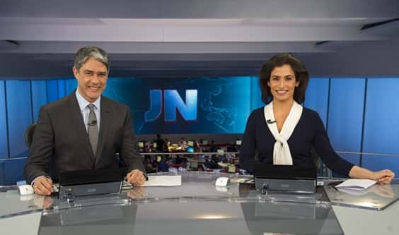 William Bonner e Renata Vasconcellos comandam o "Jornal Nacional" (Foto: Globo / Estevam Avellar)