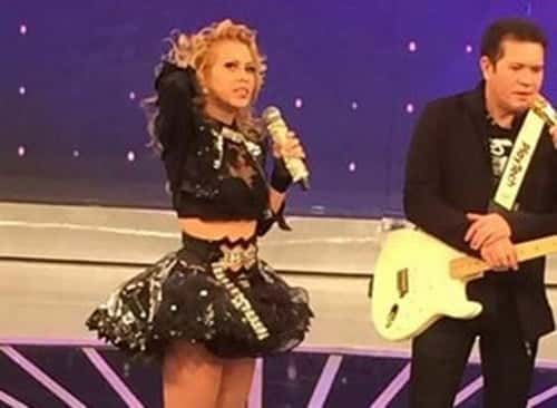Joelma e Chimbinha no Raul Gil (Foto: Reprodução/Facebook)