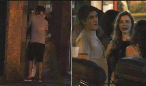 Adnet foi fotografado aos beijos com loira magra (Foto: AgNews)