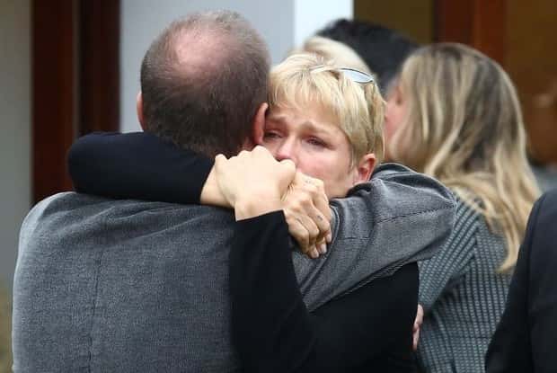 Xuxa no velório de Cirano Rojabaglia (Foto: Francisco Silva / Agnews)