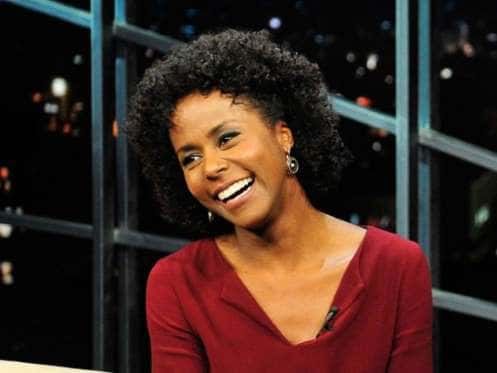 Maju Coutinho no programa do Jô. (Foto: Reprodução / Globo)