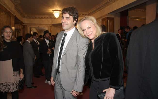 Claudio Lins e a mãe, Lucinha Lins (Foto: Foto Rio News)