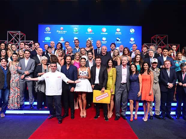 Equipe da Record em 2015 (Foto: Edu Enomoto/R7)