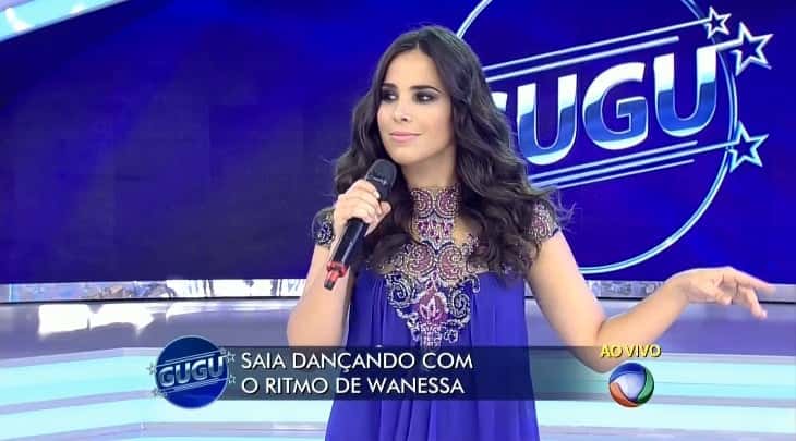 Wanessa no "Programa do Gugu", onde protagonizou uma das gafes da TV em 2015 (Foto: Reprodução/Record)