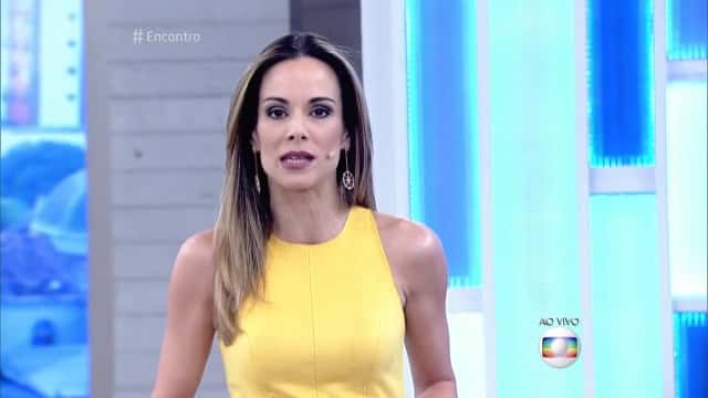 Ana Furtado apresentando o "Encontro" de hoje (28) (Foto: Reprodução/Globo)