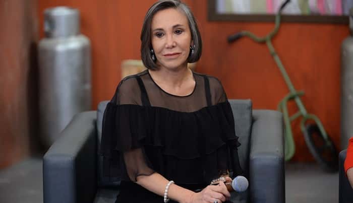 Florinda Meza durante participação no "Programa do Ratinho", em 2015 (FotoFrancisco Cepeda/SBT)