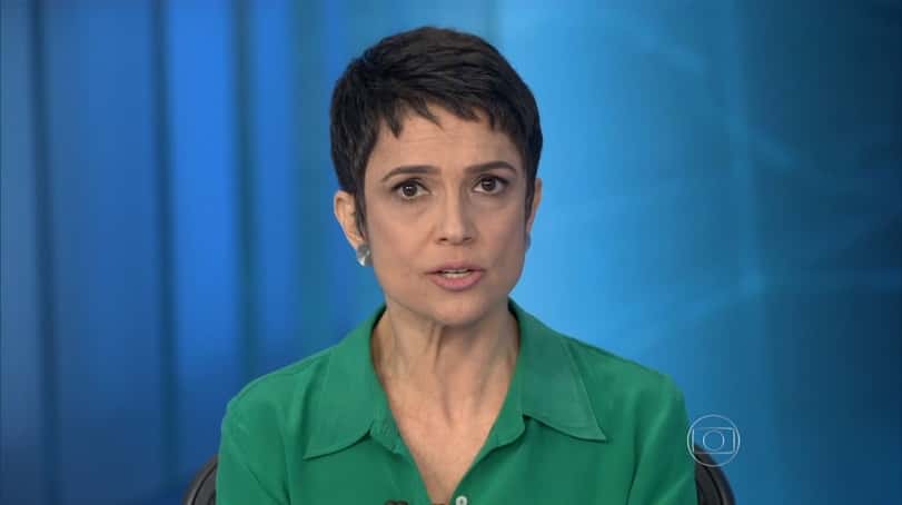 Sandra Annenberg no "Jornal Nacional" de ontem (06) (Foto: Reprodução/Globo)