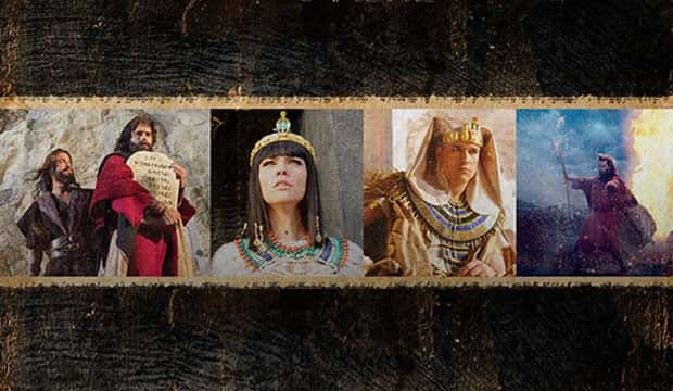 Cenas do filme "Os Dez Mandamentos" (Foto: Reprodução)