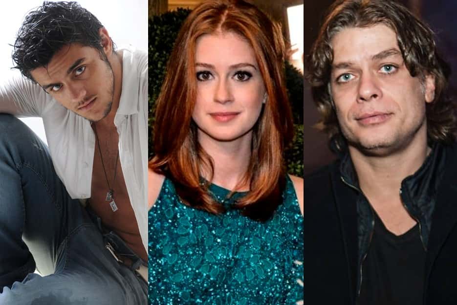 Felipe Simas vai disputar Marina Ruy Barbosa com Fábio Assunção (Foto: Montagem)