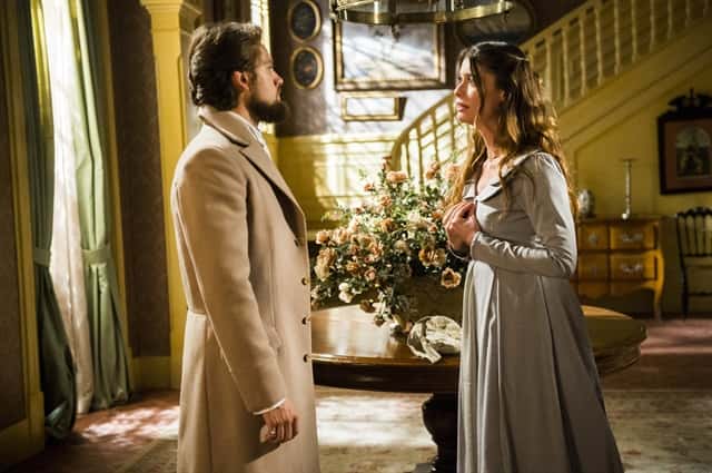 Felipe (Rafael Cardoso) e Lívia (Alinne Moraes) (Foto: Globo/João Miguel Júnior)