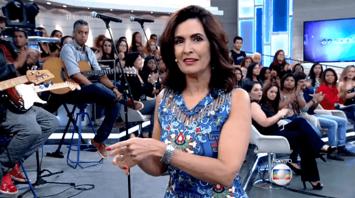 Fátima Bernardes ficou constrangida (Foto: Reprodução)