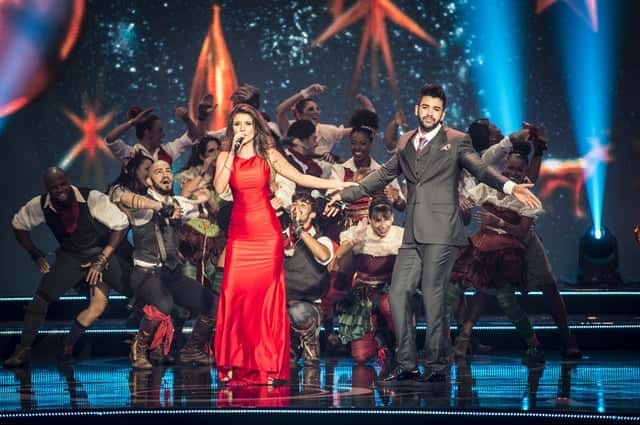 Gravação especial Presente de Natal - Gustavo Lima e Paula Fernandes (Foto: Globo/João Cotta)
