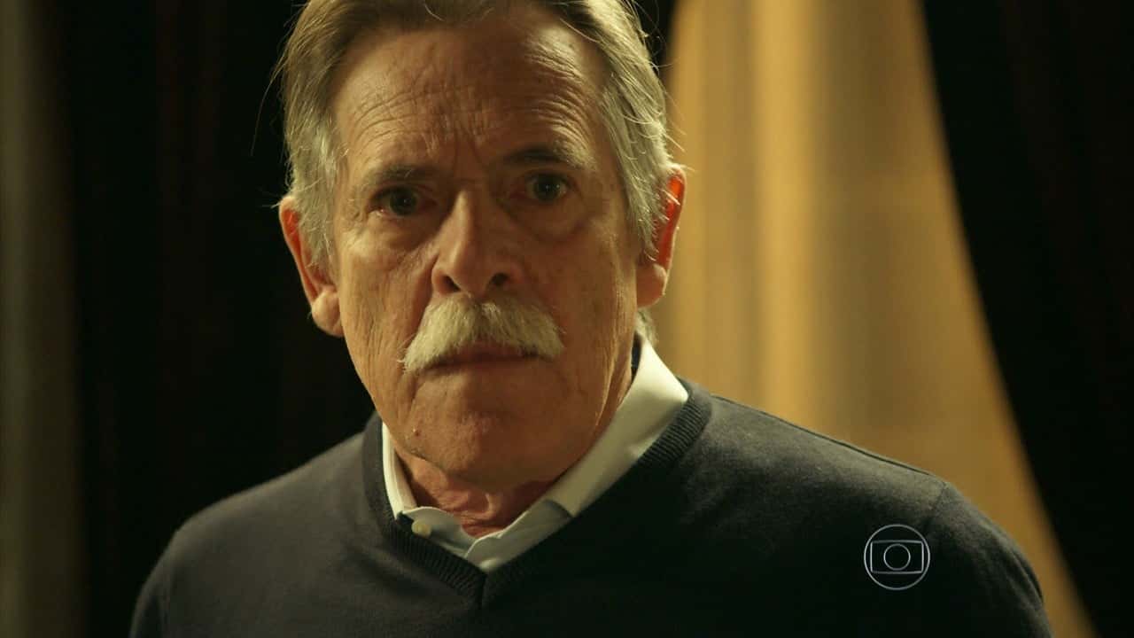 Gibson (José de Abreu) em cena de "A Regra do Jogo", novela das nove da Globo (Foto: Reprodução/Globo)