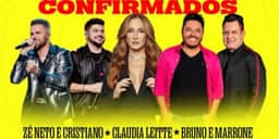 Caldas Country Festival 2023 anuncia as primeiras atrações do evento: Zé Neto e Cristiano, Claudia Leitte e Bruno e Marrone