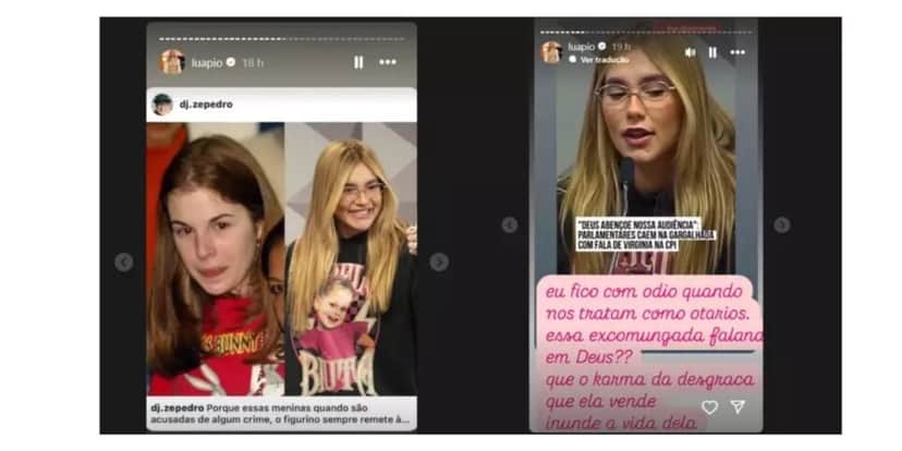 Virgínia Fonseca e comparação com roupas de Suzane von Richthofen (Foto: Reprodução / Instagram) Virgínia Fonseca e comparação com roupas de Suzane von Richthofen (Foto: Reprodução / Instagram)