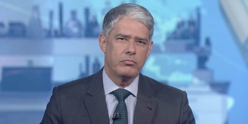 William Bonner durante o "Jornal Nacional", da Globo, na última terça-feira, 19 (Reprodução) William Bonner durante o "Jornal Nacional", da Globo, na última terça-feira, 19 (Reprodução)