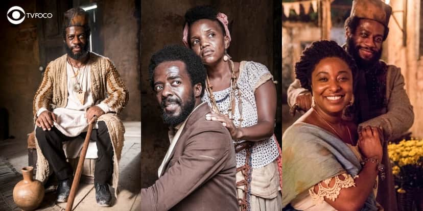 Alan Rocha, Mary Sheila, Rogério Brito e Dani Ornellas são os destaque de Pequena África de Nos Tempos do Imperador (Foto: Globo/Victor Pollak/João Miguel Júnior) Alan Rocha, Mary Sheila, Rogério Brito e Dani Ornellas são os destaque de Pequena África de Nos Tempos do Imperador (Foto: Globo/Victor Pollak/João Miguel Júnior)