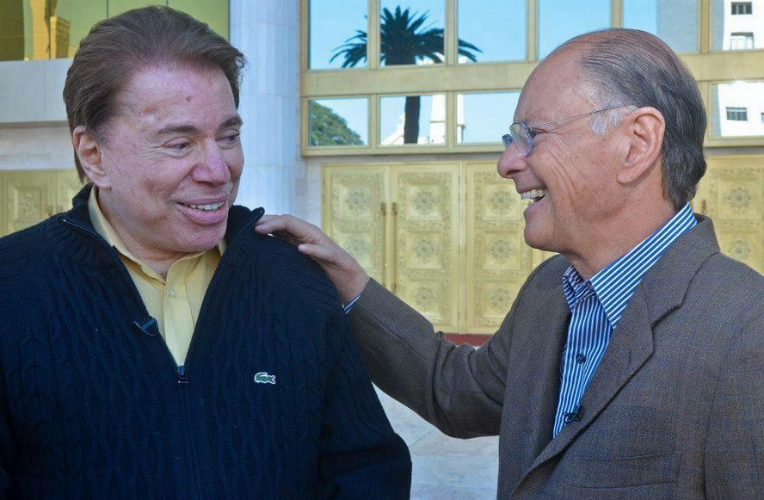 Silvio Santos e Edir se unem (Foto: Reprodução)
