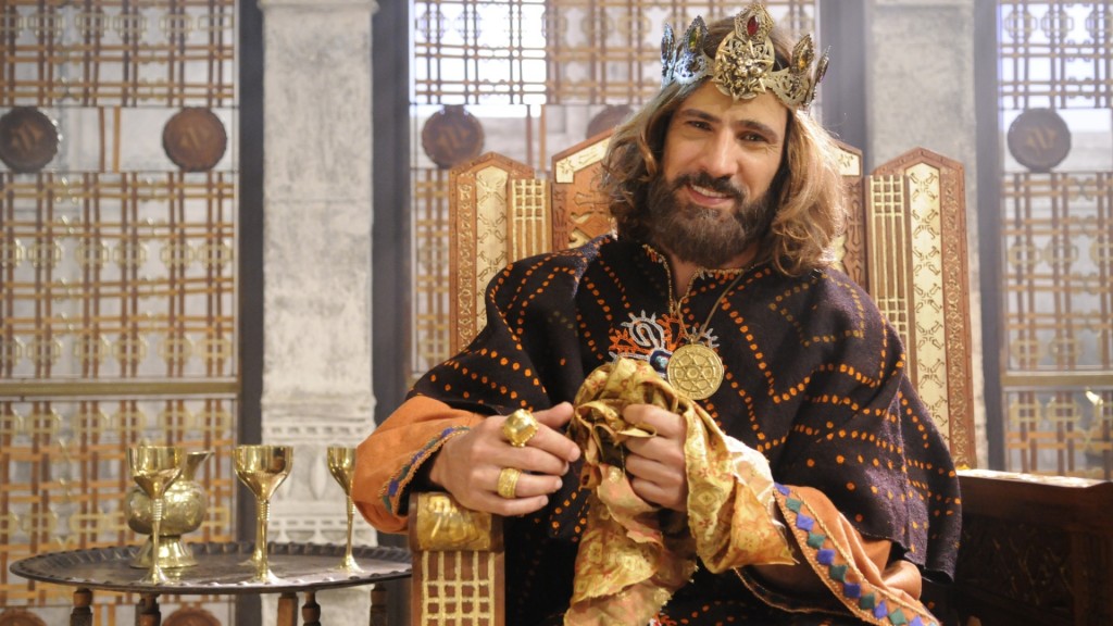 Leonardo Bricio em cena de "Rei Davi" (Foto: Divulgação/Record)