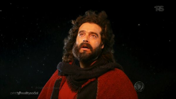 Moisés (Guilherme Winter) em cena de "Os Dez Mandamentos" (Foto: Reprodução/Record)