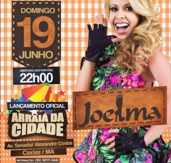 Cartaz de divulgação do show da cantora Joelma no Maranhão (Foto reprodução)