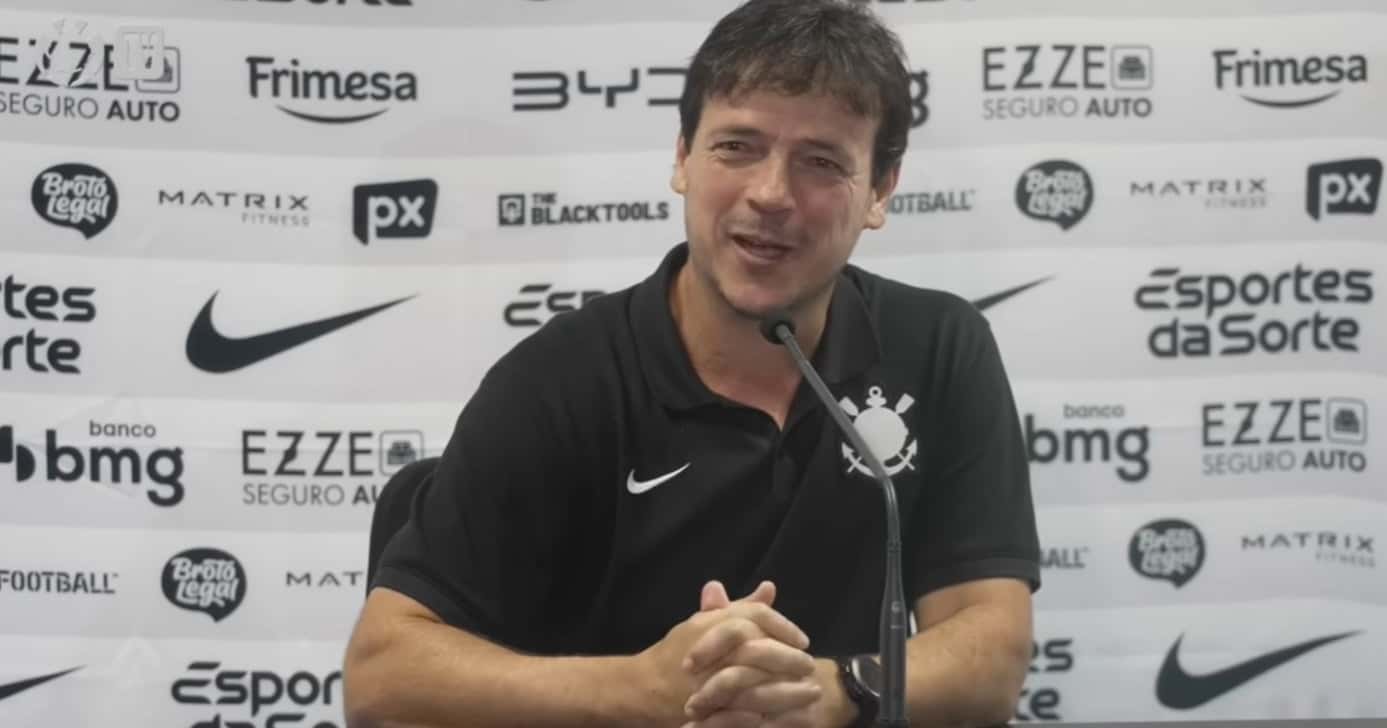 Fernando Diniz comandante do Corinthians (Foto: Corinthians TV)