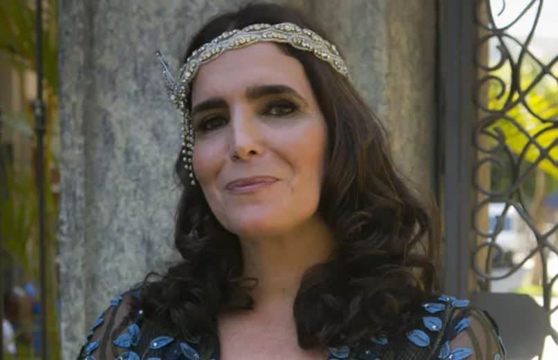 Malu Mader caracterizada para Tempo de Amar (Foto: Rapha Dias/TV Globo) Malu Mader caracterizada para Tempo de Amar (Foto: Rapha Dias/TV Globo)