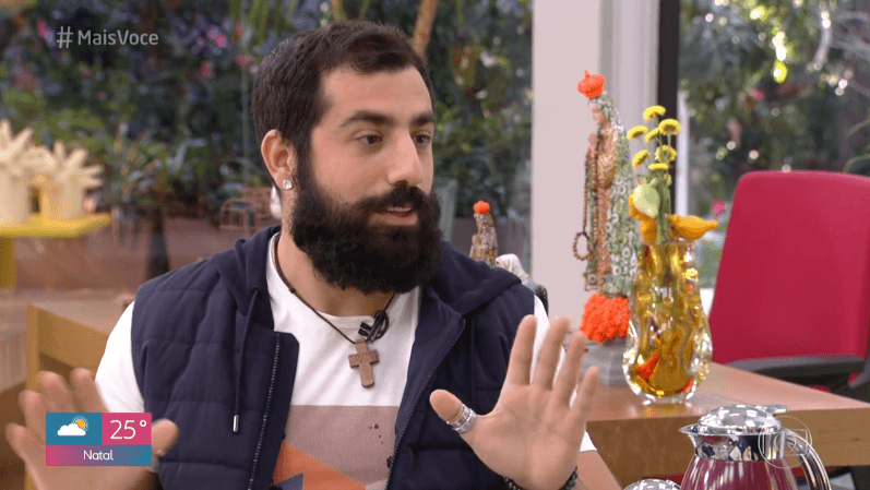 Kaysar durante participação no Mais Você (Foto: Reprodução/Globo) Kaysar durante participação no Mais Você (Foto: Reprodução/Globo)