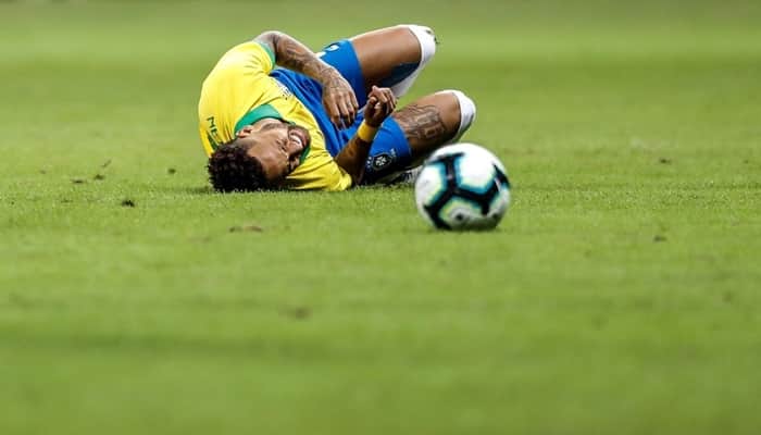 Neymar se machucou em campo durante jogo entre Brasil x Catar; principal estrela da Seleção só apareceu na Globo em amistosos (Foto: Antonio Lacerda/EFE) Neymar se machucou em campo durante jogo entre Brasil x Catar; principal estrela da Seleção só apareceu na Globo em amistosos (Foto: Antonio Lacerda/EFE)
